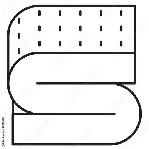 elastic latex sheet icon