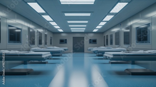 Sterile Hospital Corridor