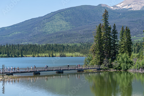 Scenic view of Jasper National Park, Canada photo