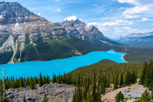 Scenic view of Peyto Lake, Canada