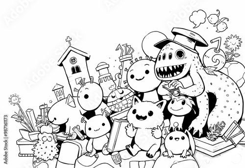 Monster Coloring Book