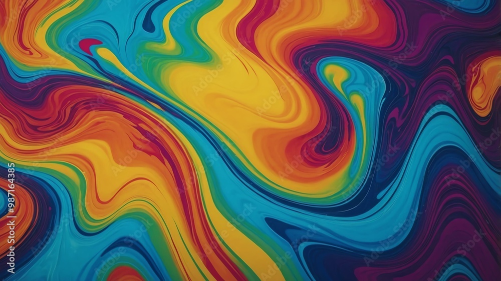 fluid art of rainbow ripple flat surface background fluid art of rainbow ripple flat surface background