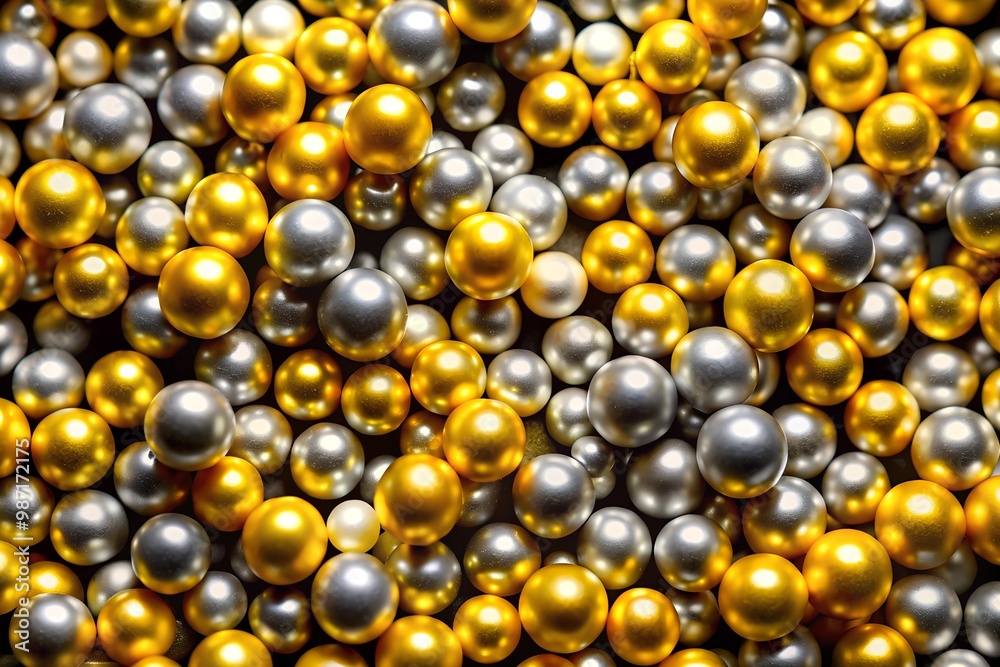 Radiant Silver and Gold Pearls Texture for Regal Designs Radiant Silver and Gold Pearls Texture for Regal Designs