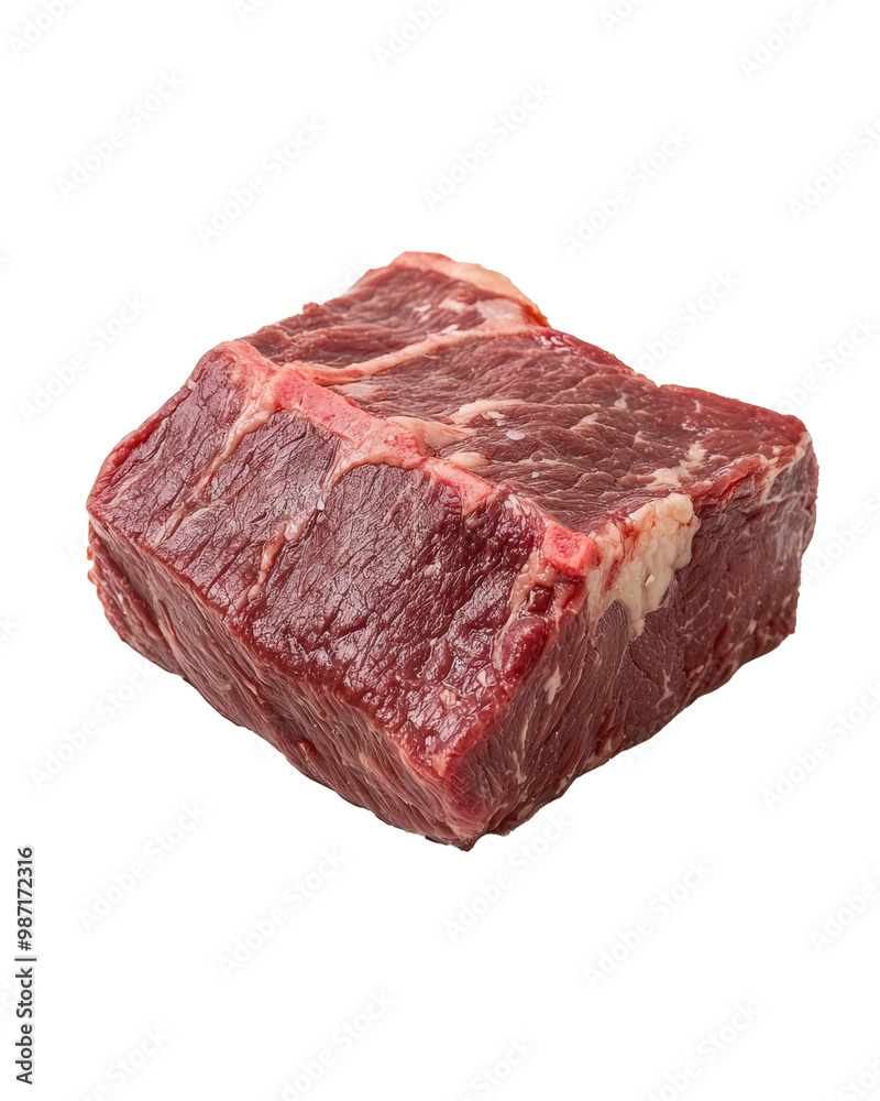 Raw beef brisket whole on transparent background Raw beef brisket whole on transparent background