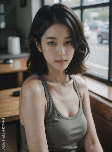 SooYa: Elegant East Asian Model Portraits - Natural Beauty, Fashion, Lifestyle Series - Royalty-Free Young Professional Woman in Studio and Casual Settings