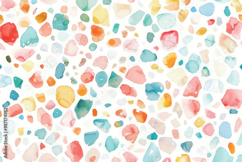 Colorful abstract watercolor pattern