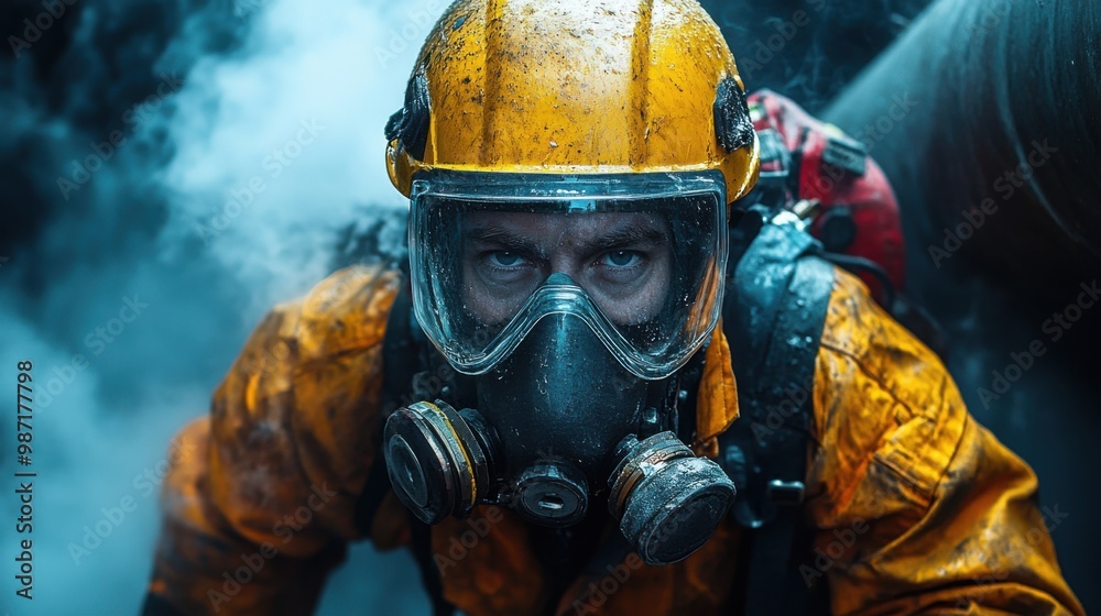 Firefighter in Hazardous Environment Firefighter in Hazardous Environment