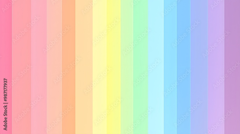 Pastel Rainbow Stripes Background. Pastel Rainbow Stripes Background.