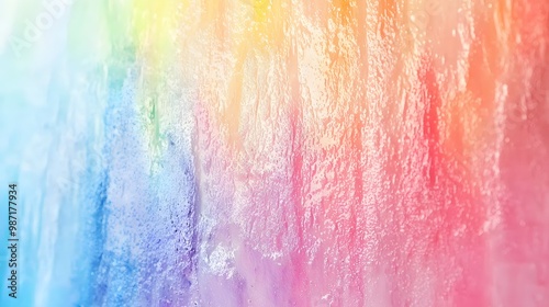 Abstract Rainbow Background with Grunge Texture.