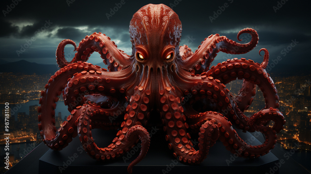 Fototapeta premium The Enigmatic Octopus