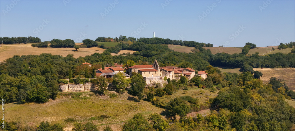 Obraz premium Hameau et village de campagne