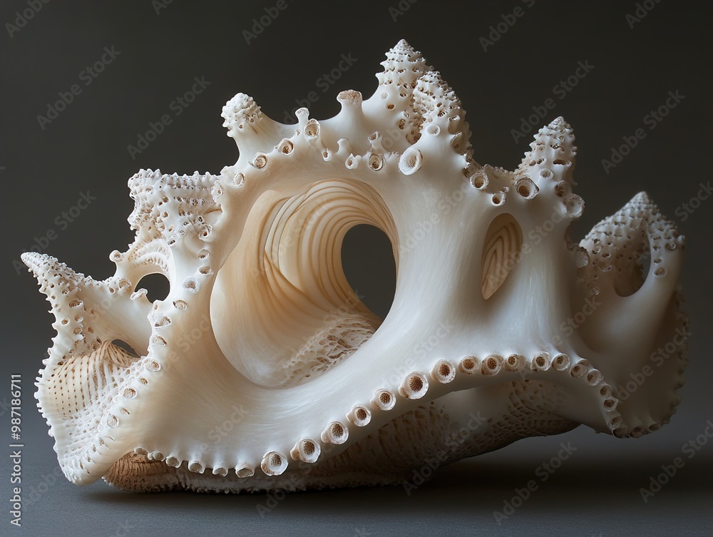 Intricate Seashell: A Close-Up Look at Nature's Art Intricate Seashell: A Close-Up Look at Nature's Art