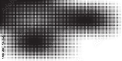 Basic halftone dots effect in black and white color. Halftone effect. Dot halftone. Black white halftone.Background with monochrome dotted texture.