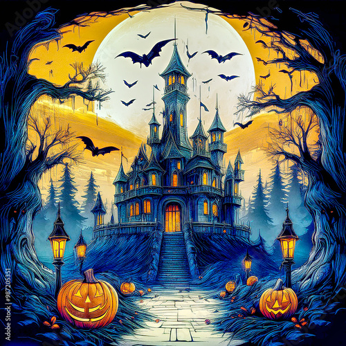 Castle Scary Pumpkins