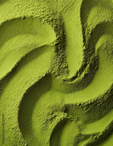 Wallpaper Mural matcha powder background smooth texture Torontodigital.ca