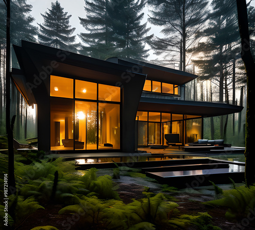 Country house aesthetic beautiful.generative ai