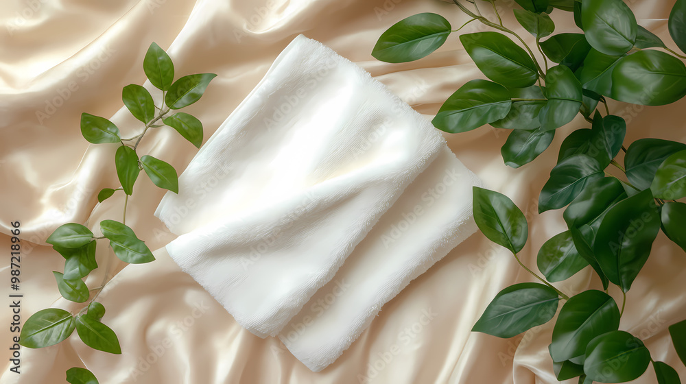 Natural fresh towels in sunlight Natural fresh towels in sunlight