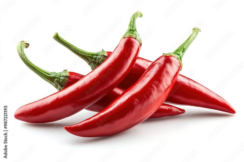 chili red pepper isolated on white background, ai chili red pepper isolated on white background, ai