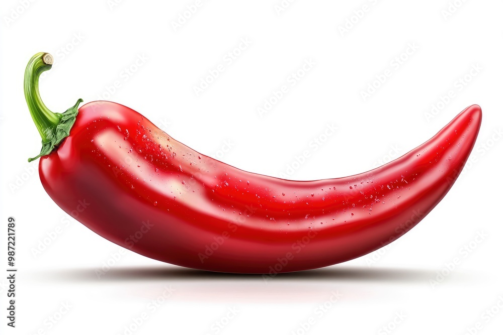 chili red pepper isolated on white background, ai chili red pepper isolated on white background, ai