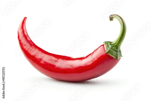 chili red pepper isolated on white background, ai