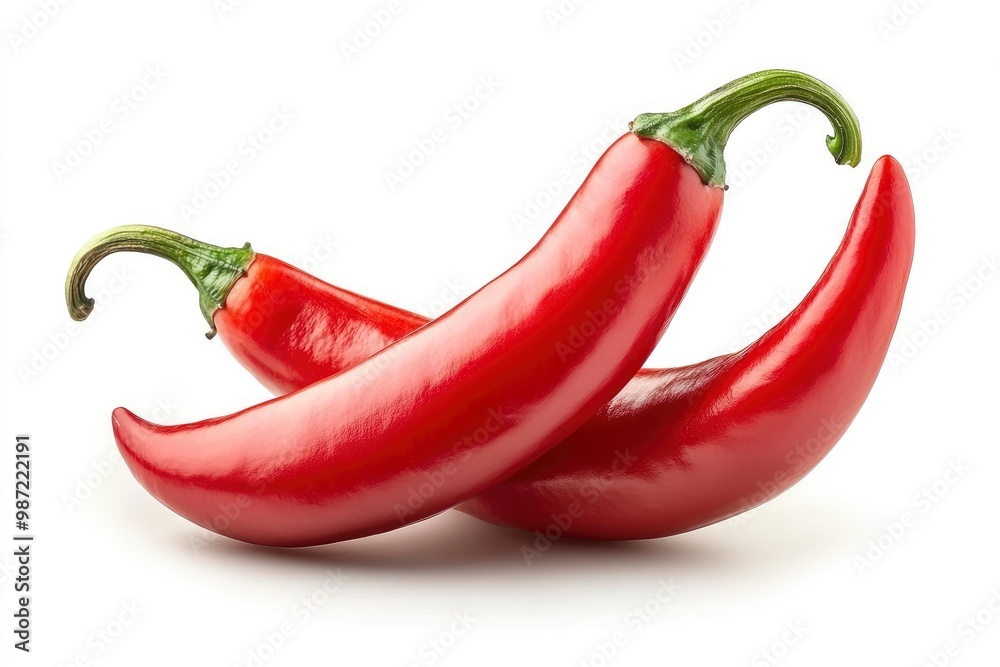 chili red pepper isolated on white background, ai chili red pepper isolated on white background, ai