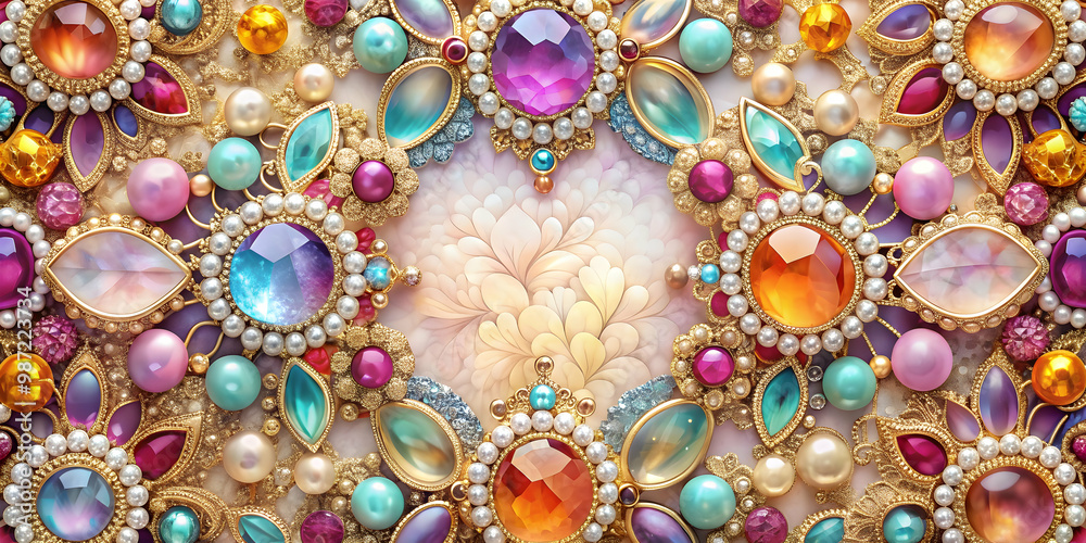 Beautiful gemstones and frills background wallpaper, gemstones, frills, background, wallpaper, elegant, luxurious, decorative Beautiful gemstones and frills background wallpaper, gemstones, frills, background, wallpaper, elegant, luxurious, decorative