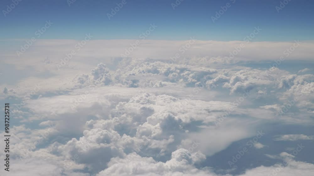 Aerial shot above the clouds in 4K Aerial shot above the clouds in 4K