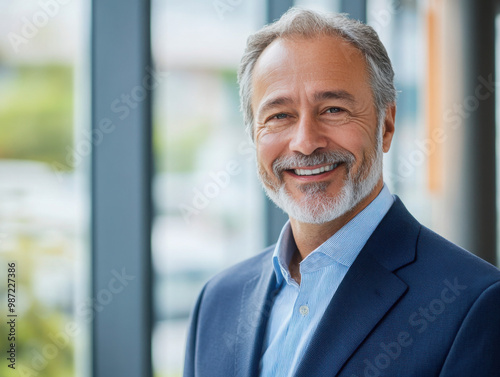 portrait of successful senior businessman consultant looking at camera 