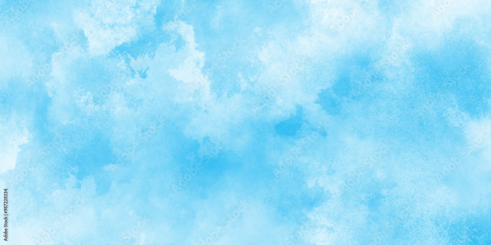 Cloudy and grunge brush painted blue sky Water color background, painted mottled blue paper texture vintage marble effect blue background, Grunge aquarelle painted blue sky texture. Cloudy and grunge brush painted blue sky Water color background, painted mottled blue paper texture vintage marble effect blue background, Grunge aquarelle painted blue sky texture.
