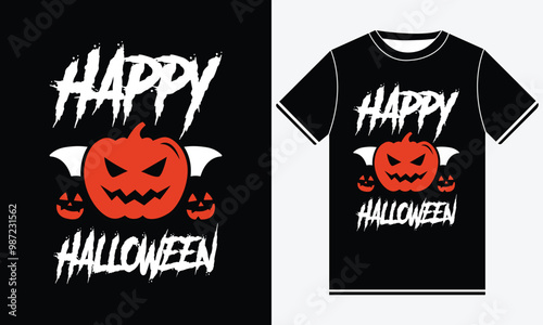 Happy Halloween party night t shirt design for ,Happy Halloween t shirt ,Halloween day ,trendy Halloween t shirt design.