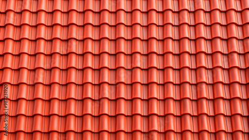 Red corrugated tile roof texture seamlessly repeating pattern, corrugated, red, roofing, tile, roof, texture