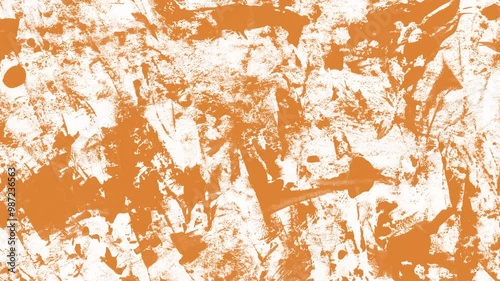 Abstract brown paint texture background. Grunge painting backdrop template motion.