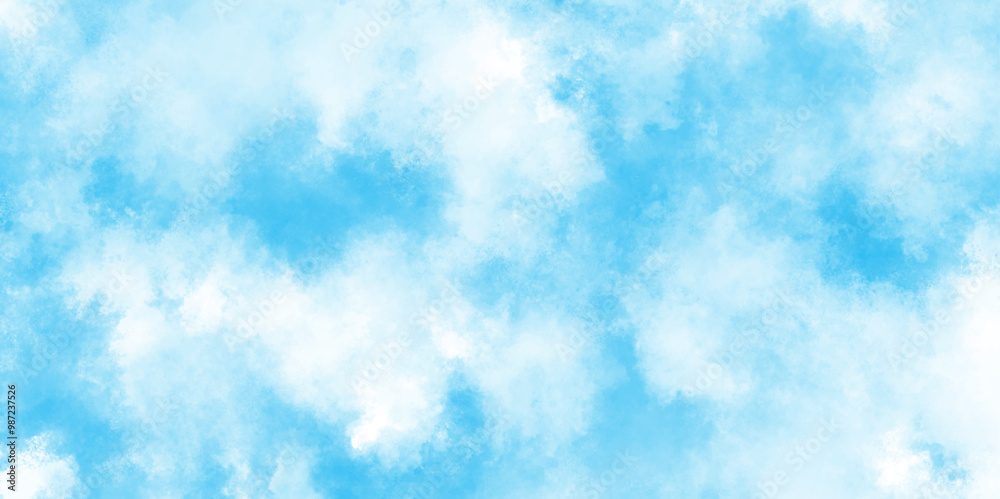 Cloudy and grunge brush painted blue sky Water color background, painted mottled blue paper texture vintage marble effect blue background, Grunge aquarelle painted blue sky texture. Cloudy and grunge brush painted blue sky Water color background, painted mottled blue paper texture vintage marble effect blue background, Grunge aquarelle painted blue sky texture.