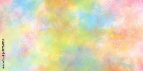 amazing colorful abstract texture of soft watercolor, watercolor paper texture background, Colorful watercolor art splashed background, grunge Texture of a lightly sized watercolor paper.