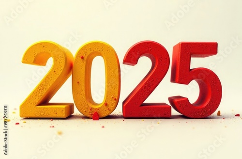 yellow and red numbers 2025