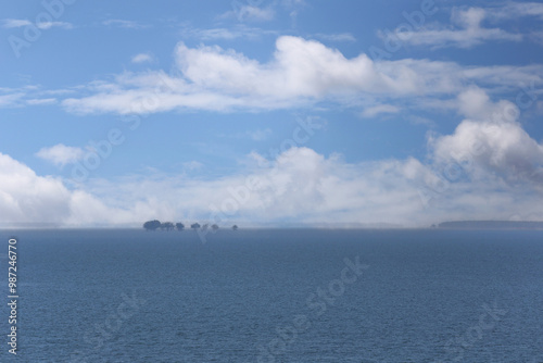 Ubonrat Dam view in the daytime that sees water like the sea.