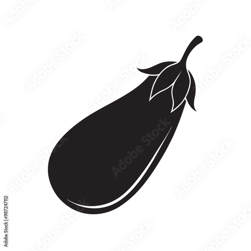  Eggplant Ingredients for Healthy Cooking Vector Illustration Printable Graphic Design