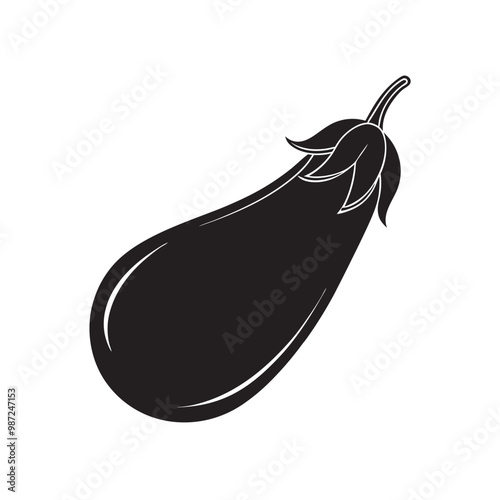  Eggplant Ingredients for Healthy Cooking Vector Illustration Printable Graphic Design