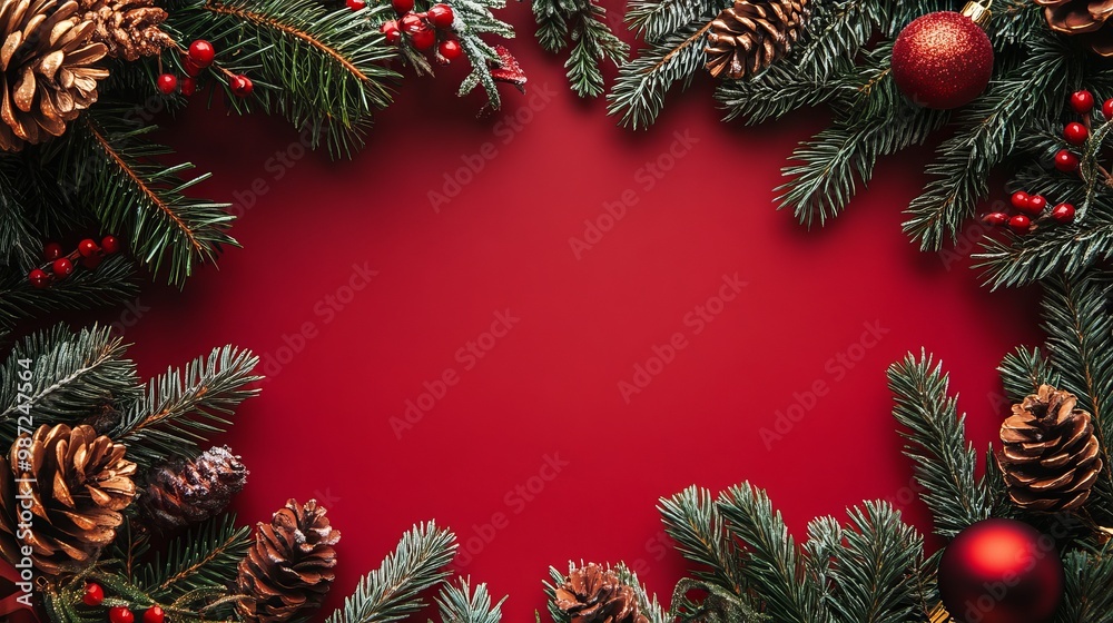 Christmas and New Year background with space for text