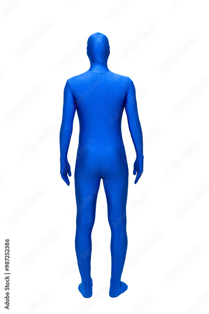 Mysterious blue man in blue suit Mysterious blue man in blue suit