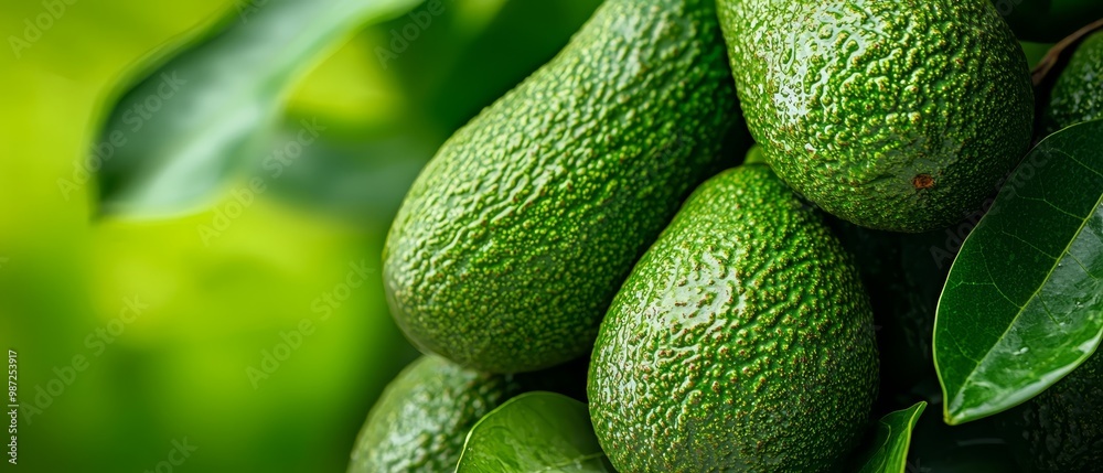 avocados pile up, backdrop green avocados pile up, backdrop green