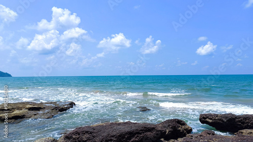 Sea landscape of Laem Sadet Beach Chanthaburi, Thailand photo