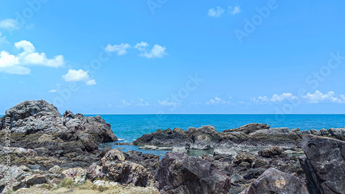 Sea landscape of Laem Sadet Beach Chanthaburi, Thailand photo