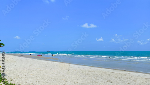 Sea landscape of Laem Sadet Beach Chanthaburi, Thailand photo