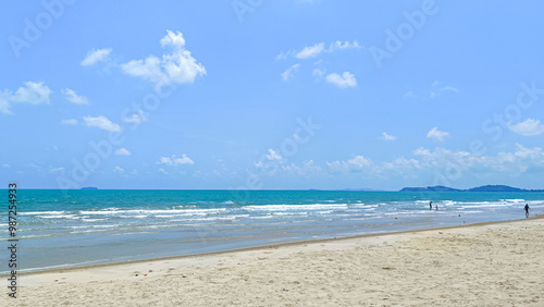 Sea landscape of Laem Sadet Beach Chanthaburi, Thailand photo