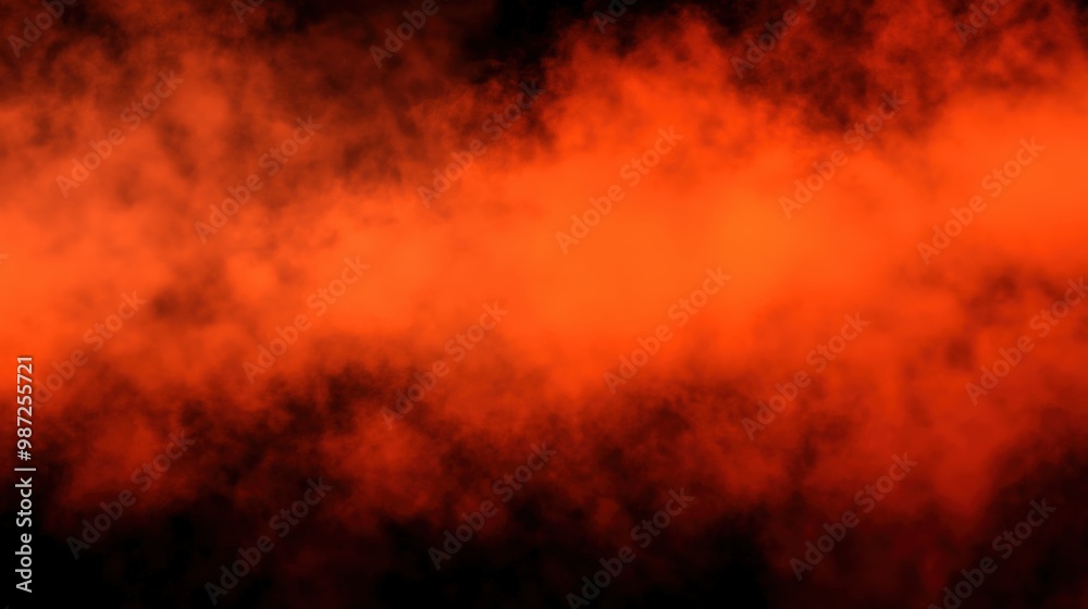Spooky red and orange fog swirls creating a mysterious atmosphere against a dark black background, perfect for Halloween-themed designs and decorations, evoking feelings of fright and intrigue. Spooky red and orange fog swirls creating a mysterious atmosphere against a dark black background, perfect for Halloween-themed designs and decorations, evoking feelings of fright and intrigue.