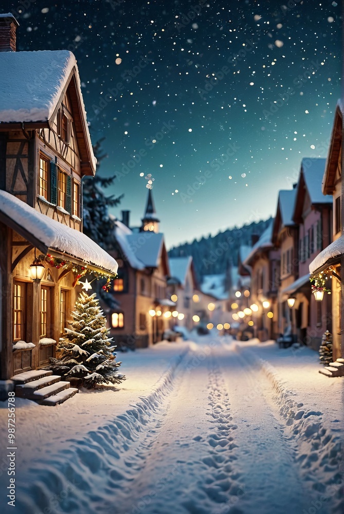 Naklejka premium Christmas background with a space for a greeting text christmas background 