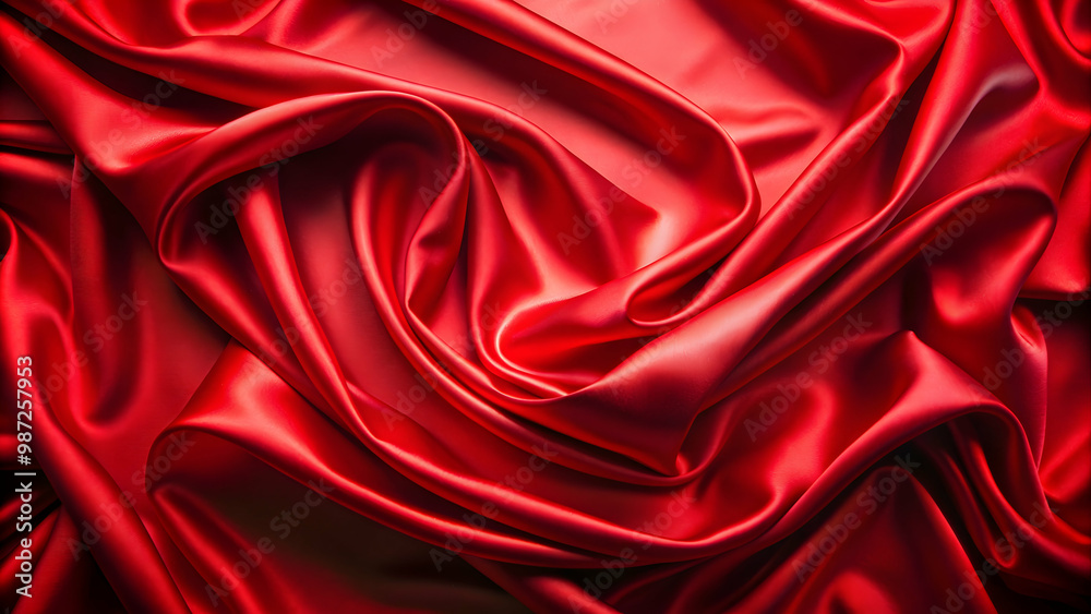 Obraz premium Bright and eye-catching red satin background , vibrant, solid, red, satin, shiny, smooth, luxurious, elegant, bold