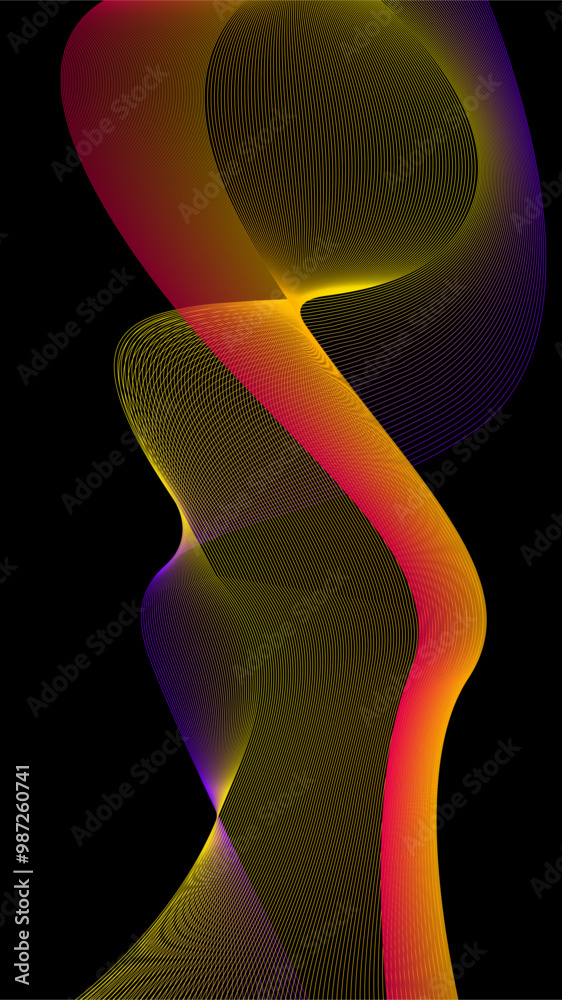 Abstract background with colorful lines Abstract background with colorful lines
