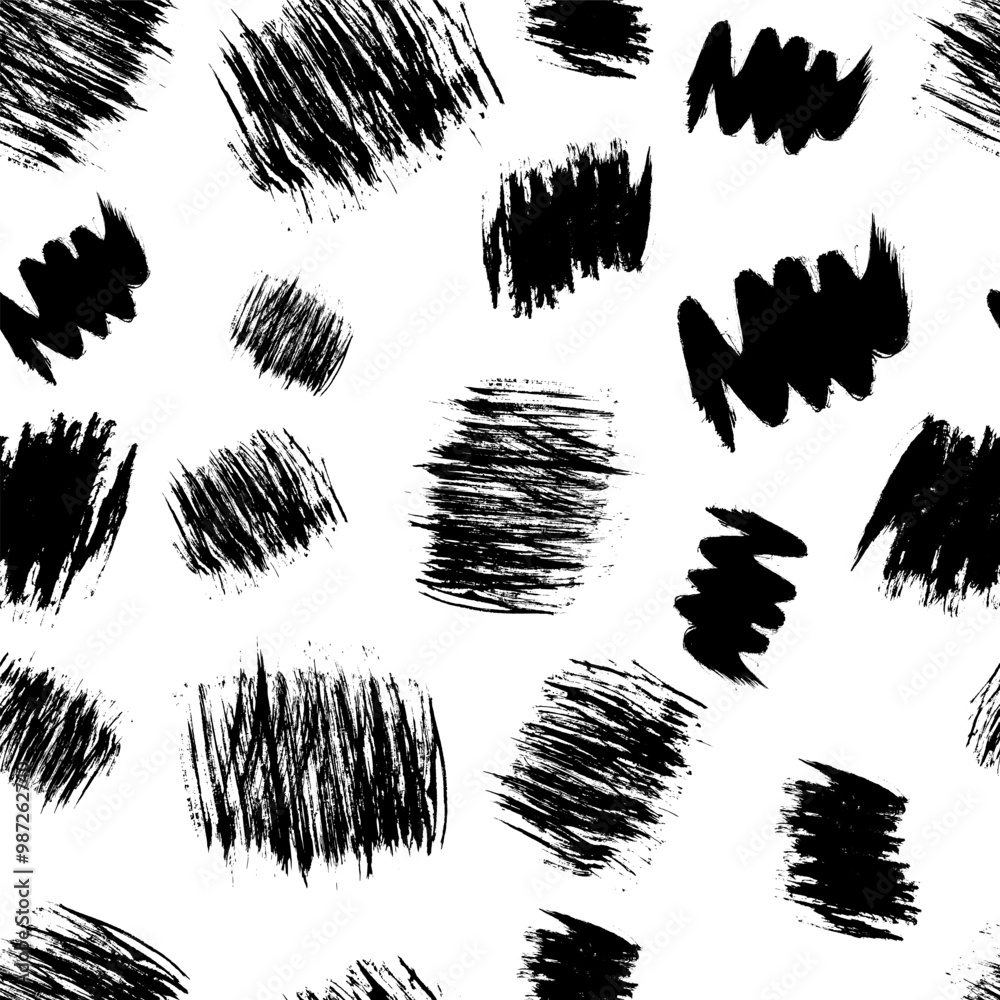 Seamless pattern with hand drawn scribble smears Seamless pattern with hand drawn scribble smears